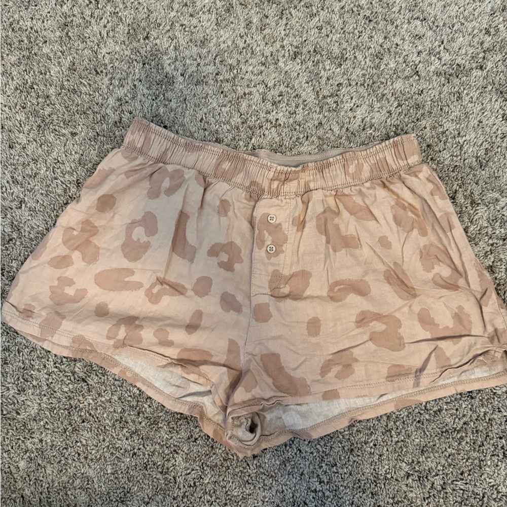 Colsie Tan Pajama Shorts